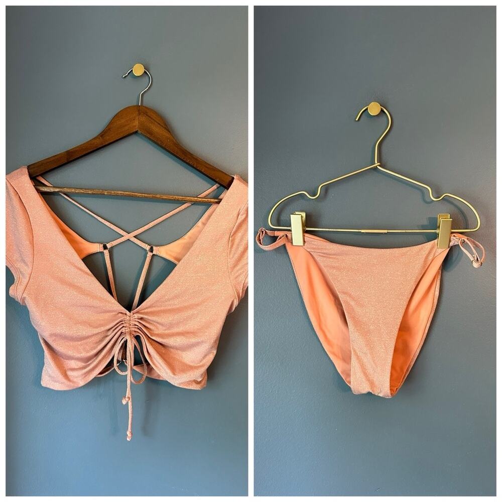 Power 2 the Flower‎ Rose Gold Bikini (please read)